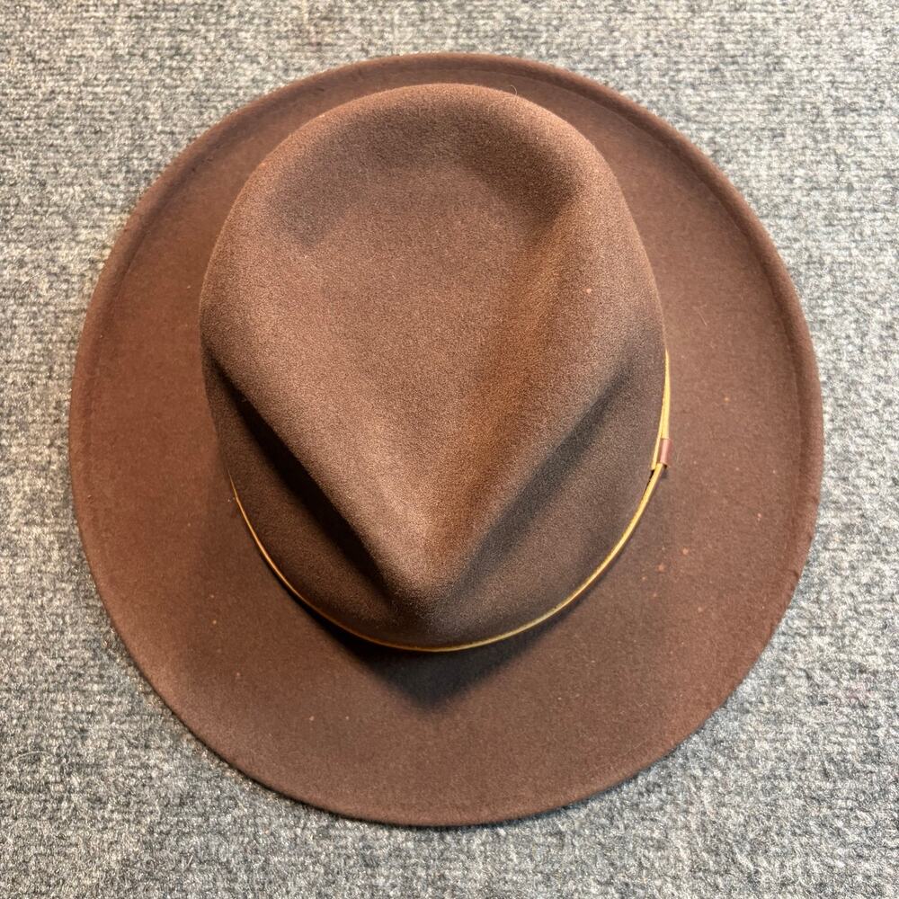 Pendleton Brown Wool Fedora Hat 100% Virgin Felt Outback Western Mens Large USA